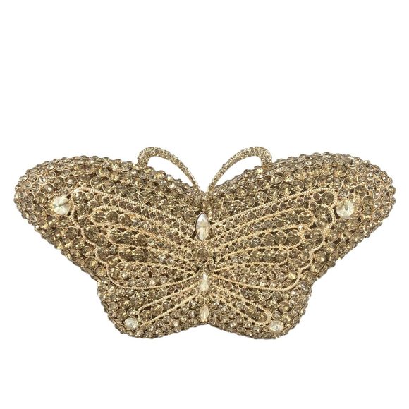 Butterfly Crystal Clutch Bags Evening Bag Party Rhinestone Handbags :> - Picture 1 of 8